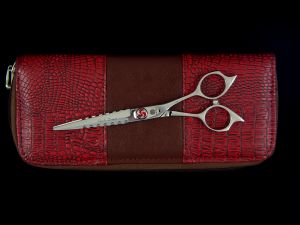 Purple Dragon Two-in-One: Shear and Thinner Shears - Red 