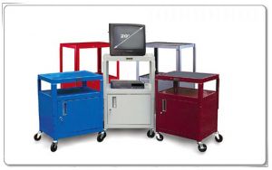 Salon Carts with Cabinets