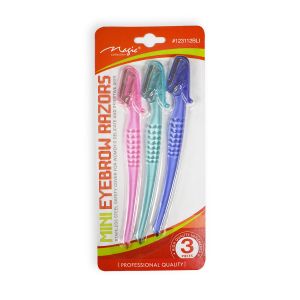 Taize - Magic Collection - Mini Eyebrow Razor - Stainless Steel - (3 pack)