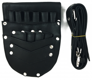 Leather Shear Holster - 6 loops - Black 