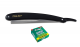 TAIZE® Straight Razor - Black w/ Derby Blade Pack 
